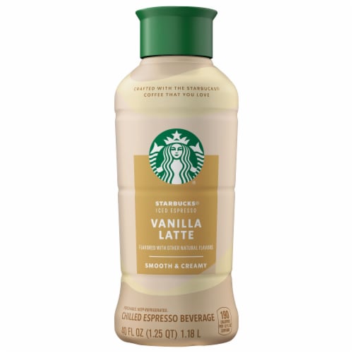 Starbucks® Vanilla Latte Flavored Iced Espresso Perspective: back