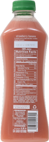 Tropicana Probiotics Strawberry Banana Juice Blend Perspective: back