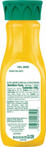 Tropicana® Pineapple Mango Juice Drink Bottle Perspective: back