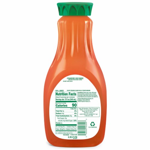 Tropicana® Strawberry Kiwi Sunrise Perspective: back