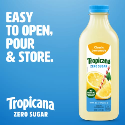 Tropicana Zero Sugar Classic Lemonade Perspective: back