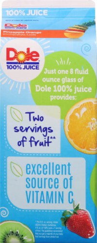 Dole Pineapple Orange Juice Perspective: back