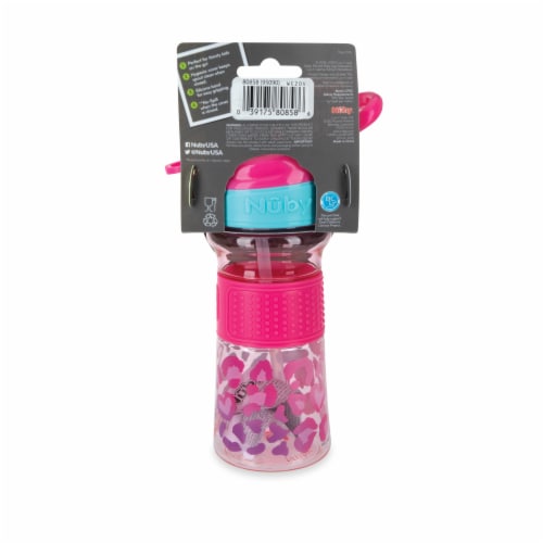 Nuby™ Flip-It ReFlex Push Button Soft Spout on the Go Cup - Assorted Perspective: back