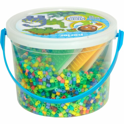 Perler™ Fused Dinosaur Bead Kit Bucket Perspective: back