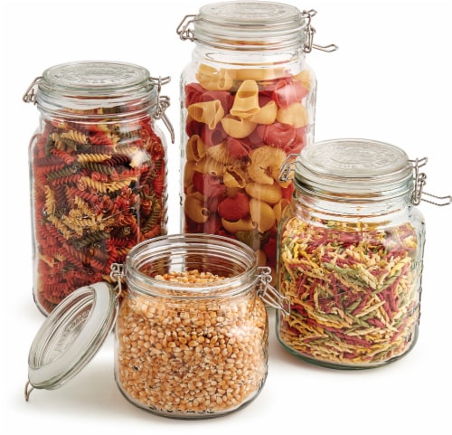 Tabletops Unlimted Mason Clamp Jar Boxed Set Perspective: back