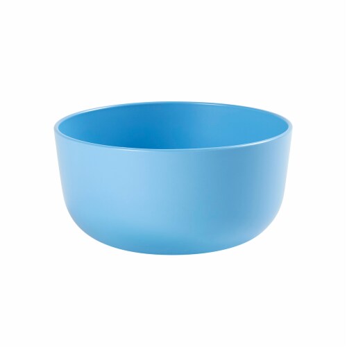 Tabletops Unlimited Gallery Recycled Plastic Cereal Bowls - Sky Blue Perspective: back