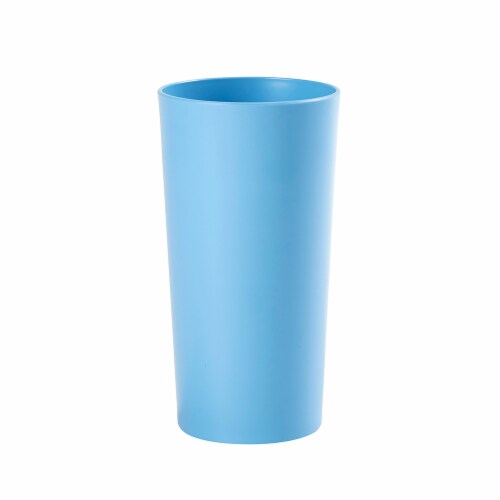 Tabletops Unlimited Gallery Recycled Plastic Tumblers - Sky Blue Perspective: back