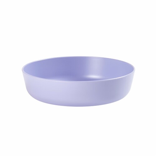Tabletops Unlimited Gallery Recycled Plastic Dinner Bowls - Lilac Perspective: back