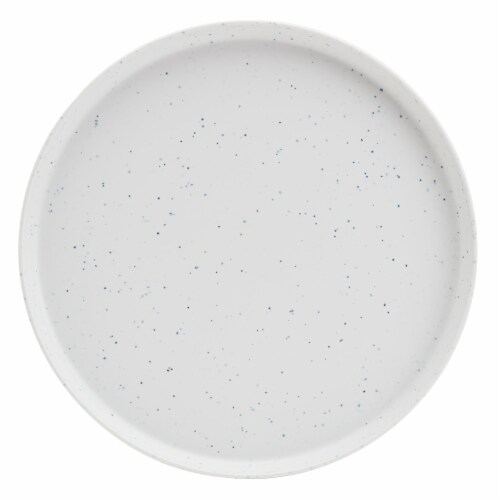 Smart Planet Lacey White Recycled 4-Piece Dinner Plate Set Perspective: back