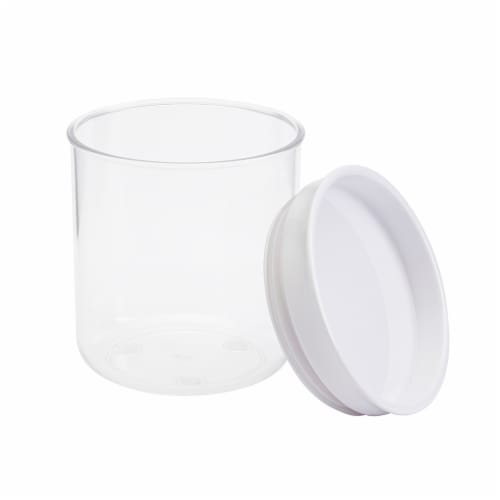 Mason Craft & More Small Round Plastic Container Perspective: back