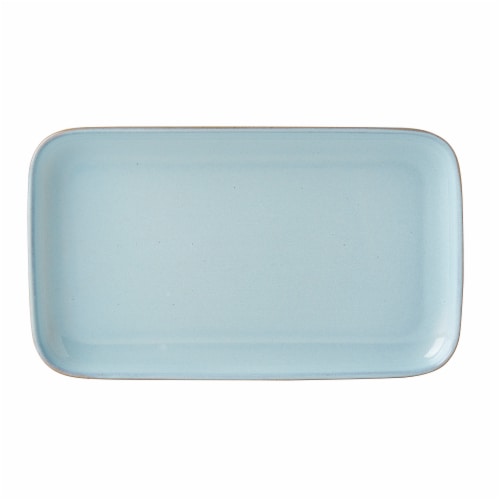 Tabletops Infuse Rectangular Tray - Light Blue Perspective: back