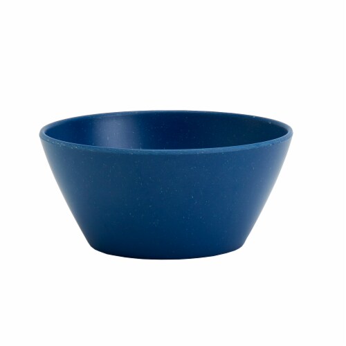 Smart Planet Navy Bamboo Fiber Cereal Bowls Perspective: back