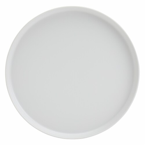 Tabletops Unlimited Smart Planet Recycled Plastic Dinner Plates - White Perspective: back