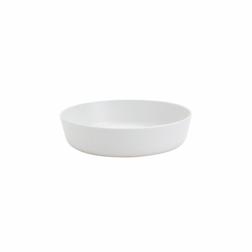 Tabletops Unlimited Smart Planet Recycled Plastic Dinner Bowls - White Perspective: back
