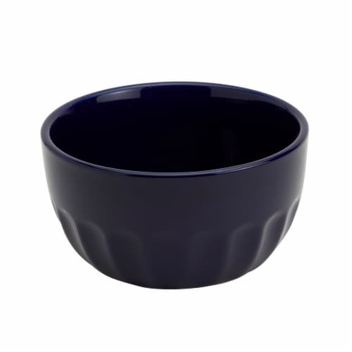 Mason Craft & More 12 Piece Stoneware Café Dinnerware Set - Navy Perspective: back