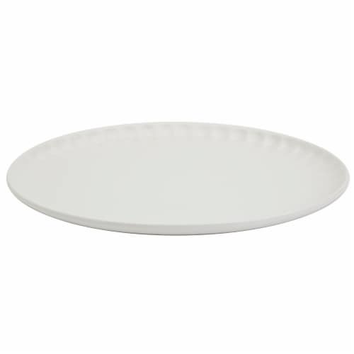 Tabletops Unlimited Mason Craft and More Stoneware Cafe Oval Platter - White Perspective: back