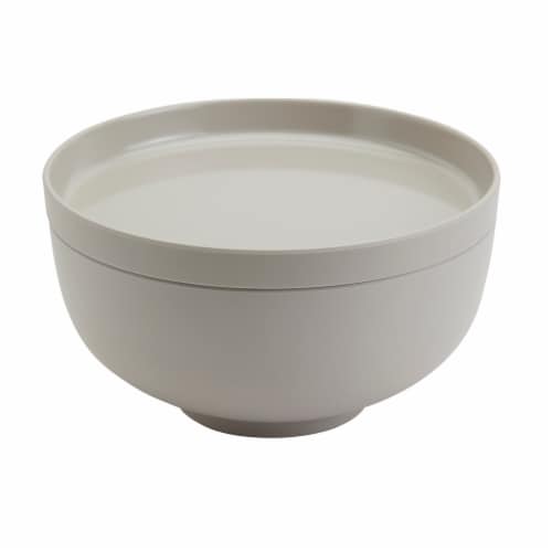Tabletops Unlimited Gallery 4pc Melamine Bowl and Plate Set – Ash Perspective: back