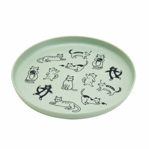 Smart Planet Recycled Plastic Salad Plate – Cats Perspective: back