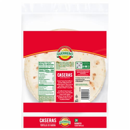 Guerrero Caseras Burrito Size Flour Tortillas Perspective: back