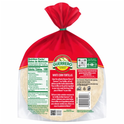 Guerrero White Corn Tortillas Perspective: back
