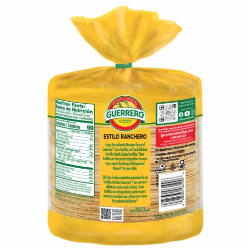 El Comal Yellow Corn Ranchera Tortillas 30ct