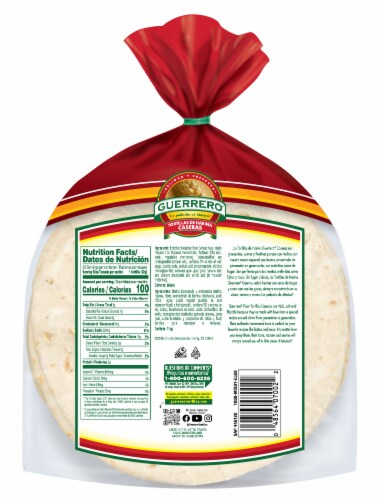 Guerrero® Tortillas de Harina Caseras Fajita Flour Tortillas Perspective: back