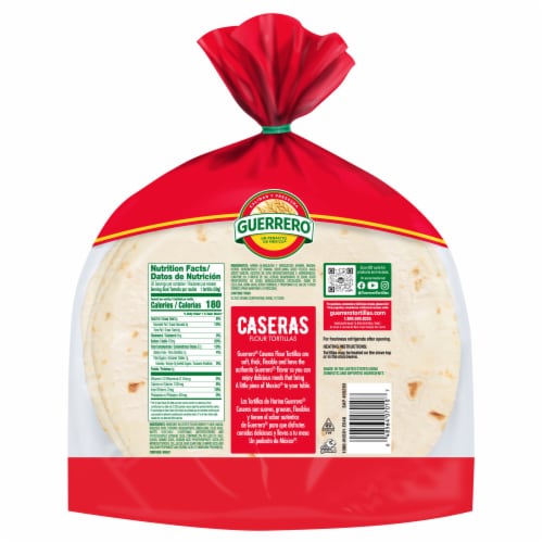 Guerrero Caseras Soft Taco Size Flour Tortillas Perspective: back