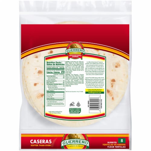 Guerrero® Caseras Burrito Flour Tortillas Perspective: back