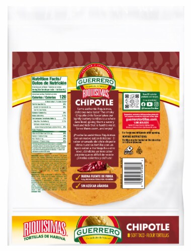 Guerrero® Riquisimas® Chipotle Tortillas 8 ct Perspective: back