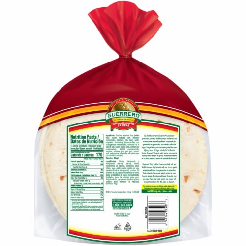 Guerrero Caseras Soft Taco Flour Tortillas Perspective: back