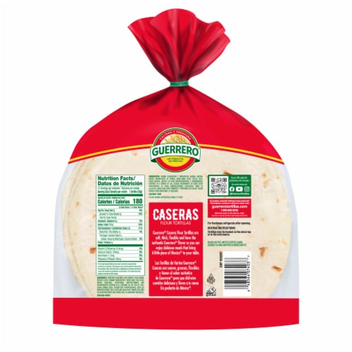 Guerrero Caseras Soft Taco Size Flour Tortillas Perspective: back