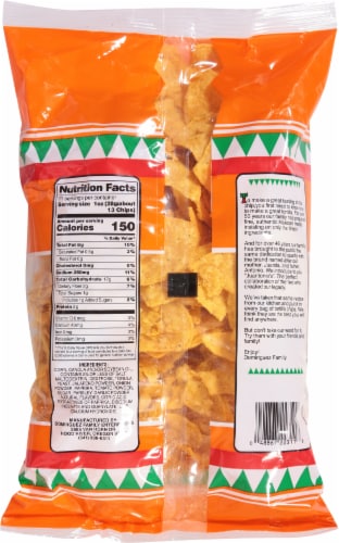Juantonio's Gluten Free Chilipeno Chips Perspective: back
