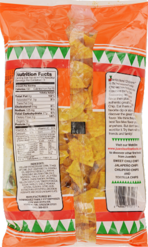 Juanitas Chilipeno Tortilla Chips Perspective: back
