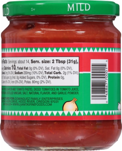 Juantonio's Mild Salsa Perspective: back