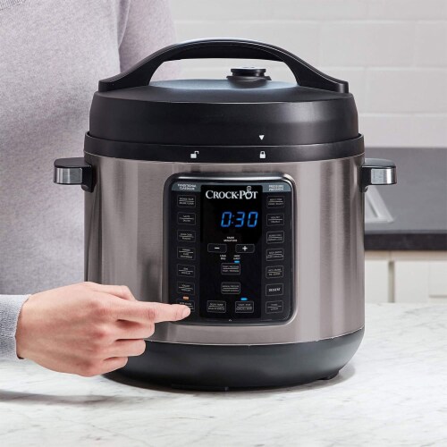 Crock-Pot® Stainless Steel Countdown Programmable Slow Cooker - Black, 8 qt  - Fred Meyer