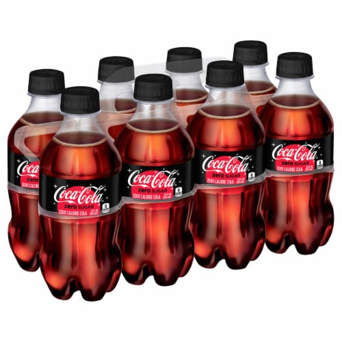 Coca-Cola® Zero Sugar Soda Bottles Perspective: back