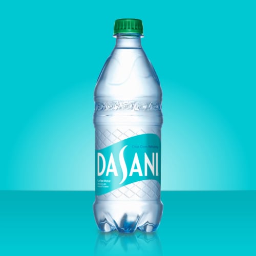 Dasani Purified Water Bottle Enhanced With Minerals Perspective: back