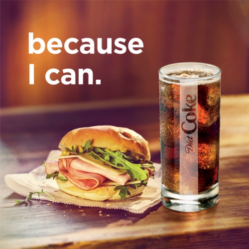 Diet Coke® Soda Cans Perspective: back