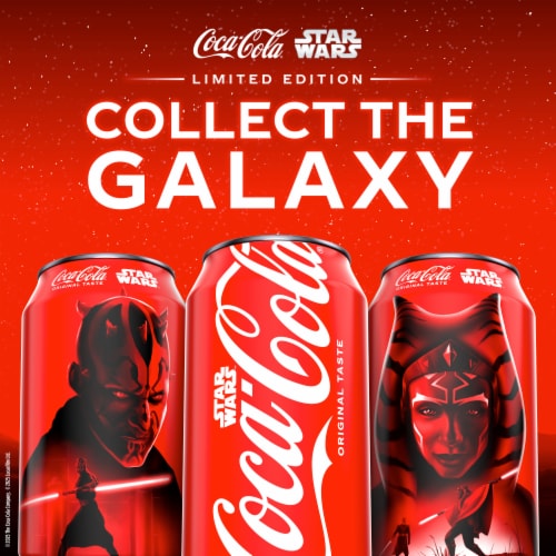 Coca-Cola Classic Soda Cans Perspective: back