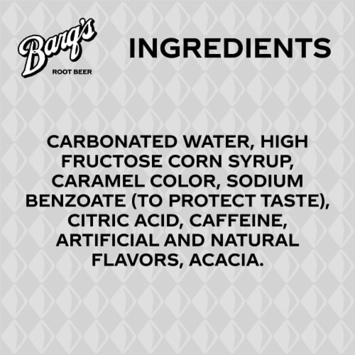 Barq's® Root Beer Soda Cans Perspective: back
