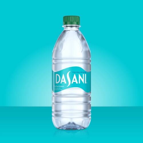 Dasani Purified Water Bottles Enhanced With Minerals Perspective: back