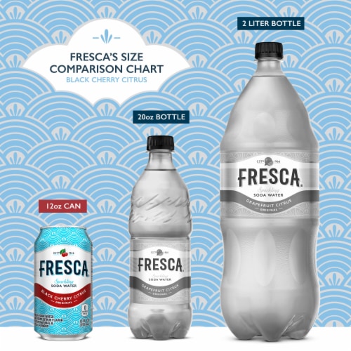 Fresca® Black Cherry Citrus Flavored Sparkling Water Cans Perspective: back