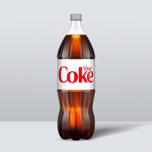 Diet Coke Diet Soda Bottle Perspective: back