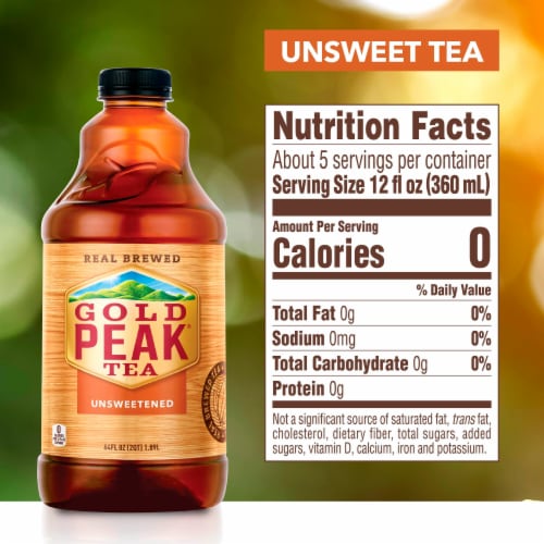 Gold Peak Unsweetened Black Iced Tea Drink, 64 fl oz - Metro Market