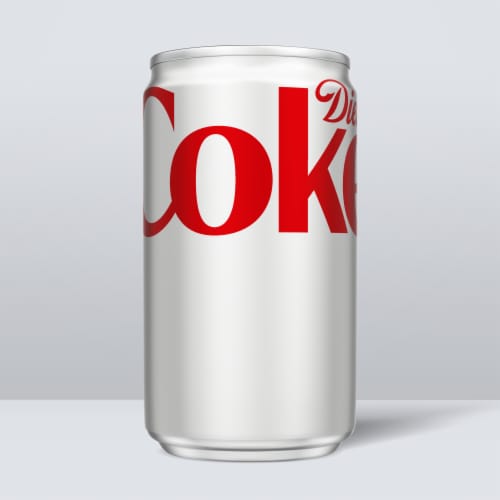 Diet Coke Diet Soda Mini Cans Perspective: back