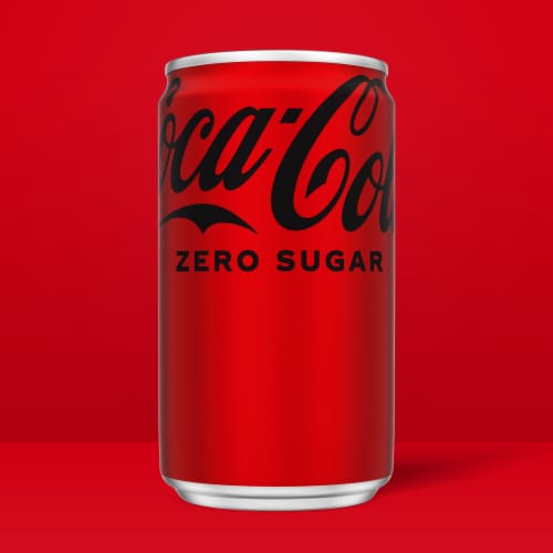 Coca-Cola Zero Sugar Soda Mini Cans Perspective: back
