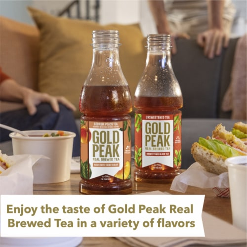 Gold Peak® Peach Iced Tea Bottle Perspective: back