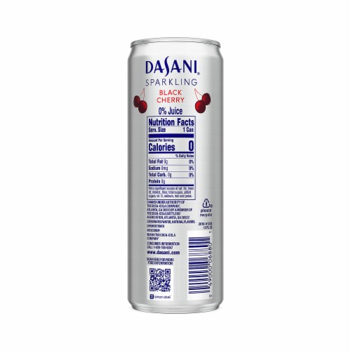 Dasani Black Cherry Sparkling Water Perspective: back