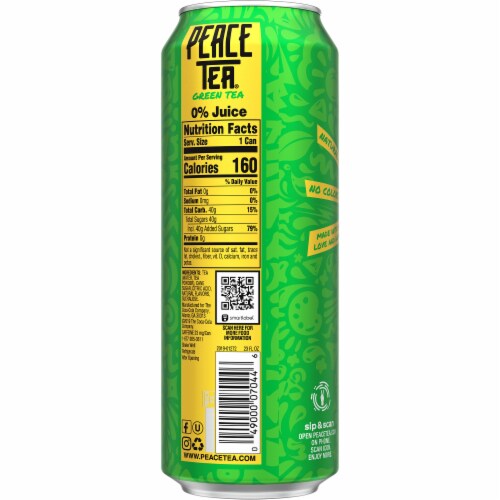 Peace Tea Green Tea Perspective: back