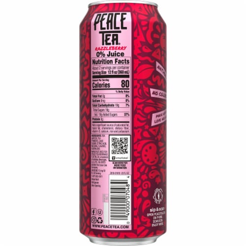 Peace Tea® Razzleberry Tea Perspective: back